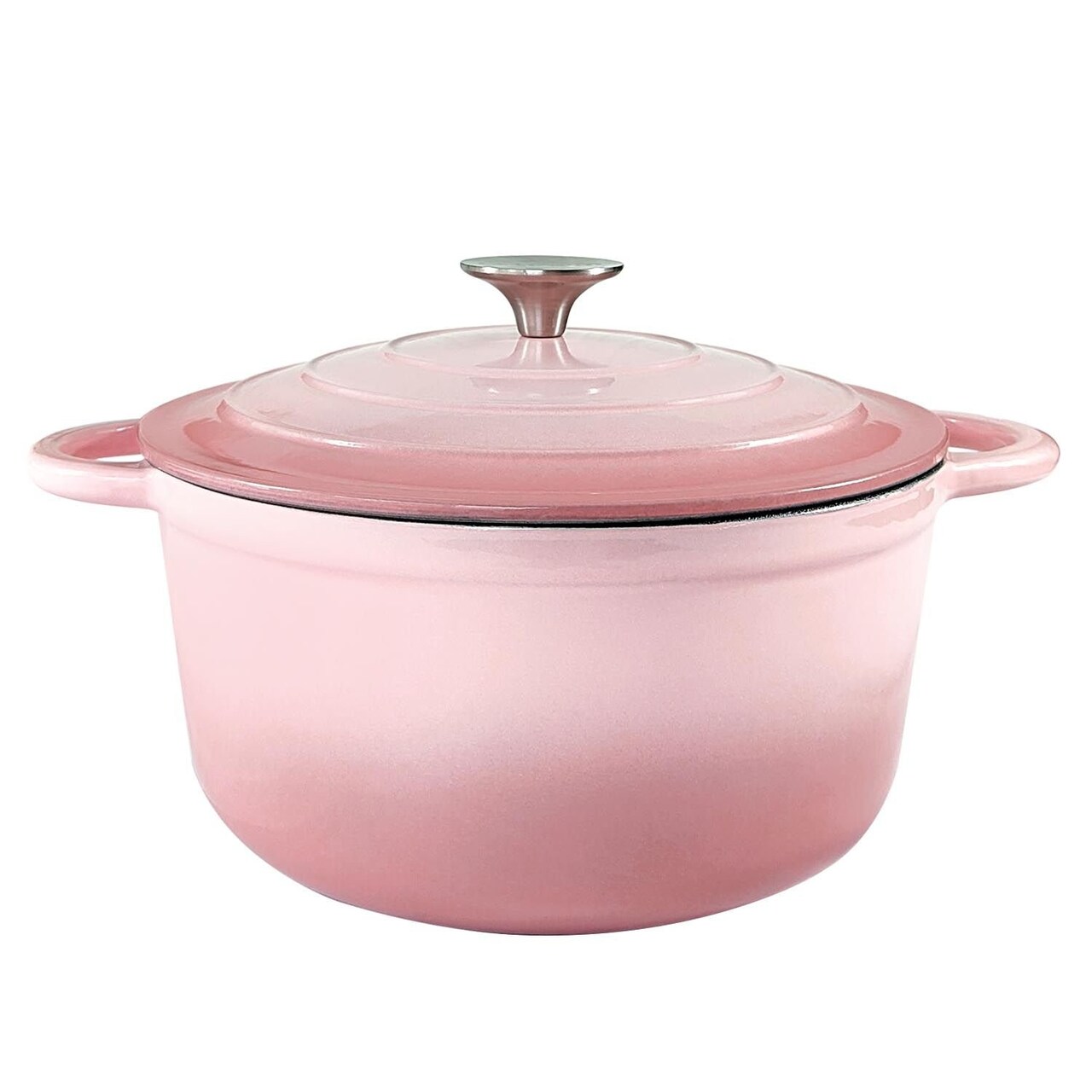 Edge Collections -3 QT-Versatile Enameled Cast Iron Dutch Oven with Self-Circulating Lid-1 pcs